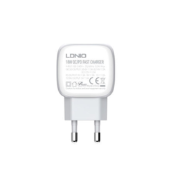 Kucni punjac LDNIO A2313C USB 3.0 FAST CHARGING 18W + PD kabel beli