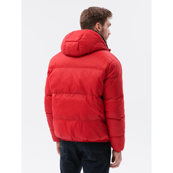 Ombre Clothing Moška zimska jakna Loil rdeča C533