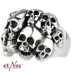 Prstan ETNOX - Skulls - SR1407