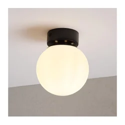 Stropno svetlo ELIAS 1xE14/5W/230V prečnik 13 cm crna/bela