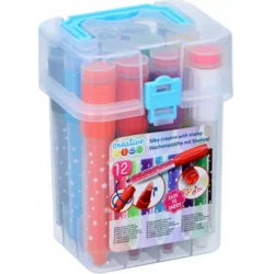 Garn. voštanih bojica sa pečatom 12/1 u pvc kutiji Creative Kids
