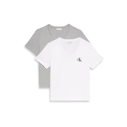 Calvin Klein Jeans Majica pegasto siva/bela