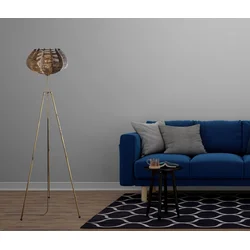 Opviq Podna lampa Ellipse, 160 cm, Zlatne boje