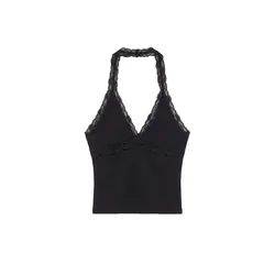 Pull&Bear Top črna