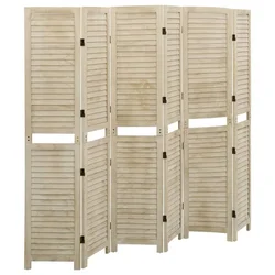 Vidaxl vidaXL Pregrada za sobo, 6 panelov, 210x165 cm, les pavlovnije