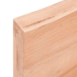 Kupaonska radna ploča svjetlosmeđa 60x60x(2-6) cm masivno drvo