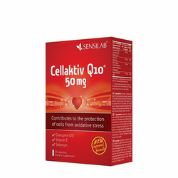 SENSILAB kapsule Cellaktiv Q10 50mg 2x -30%