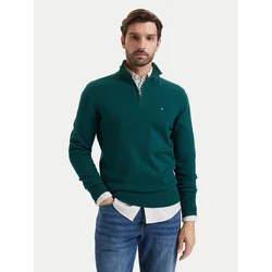 Tommy Hilfiger Pulover MW0MW28049 Temno zelena Regular Fit
