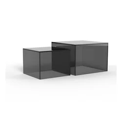 Sive steklene mizice v kompletu 2 ks 50x50 cm Dice – Actona