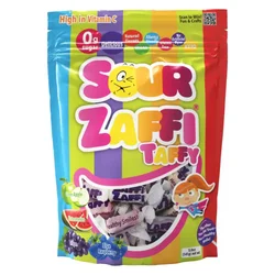 Vrečka ZAFFI TAFFY bonbonov – KISLI – MAKSI