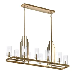 Quintiesse QN-KIMROSE10-BNB - Luster na stalku KIMROSE 10xE14/40W/230V zlatan