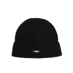 Cropp - Kapa beanie sa zakrpom - CRNO