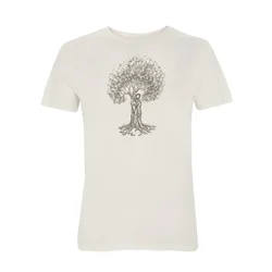 Life-Tree Majica Organic Fairwear Treehugger naravno bela