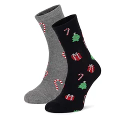 Dolge nogavice Lasocki 2MB-001-AW24 (2-pack) Siva
