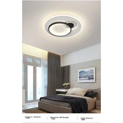 HD Plafonska lampa LED, 66 W, Crna
