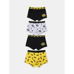 Sinsay - Pamučni Boxer Gaćice sa Printom Batman 4 Kom - žuto