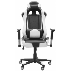 Vrtljiv pisarniški stol Racing Pro 8928, bel-črn