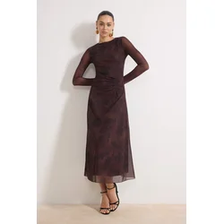 Trendyol Milla ženska haljina TWOAW25EL00408, smeđa