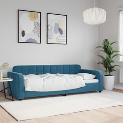 Dnevni krevet plavi 80 x 200 cm baršunasti