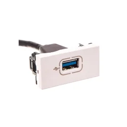 shumee Mosaic USB 3.0 vtičnica s kablom bela 078746