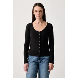Levis kardigan ženski bombaž z elastanom AUSTEN BUTTON THROUGH LS