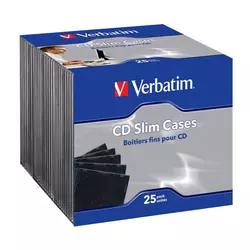 VERBATIM PLASTIČNA ŠKATLA ZA CD/DVD-JE 25/1