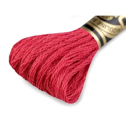 Vezeninska preja DMC Mouliné Spécial Cotton - Aurora Red