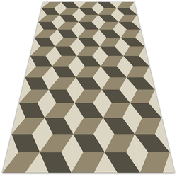 Decormat Zunanja preproga Kocke 150x225 cm
