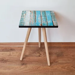 Hanah Home Klub sto Shp6, 35x42x35 cm, Plavi