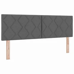 Vidaxl Vzglavje Temno siva 160 cm blago