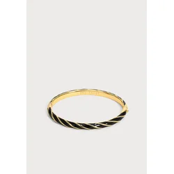 Ted Baker Zapestnica Twist Enamel Hinged Bangle zlata/črna