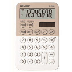 Sharp kalkulator EL760RBLA, namizni, 8-mestni, krem