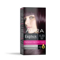 Set za trajno bojenje kose EXPLICIT 5.20 Violet / Violet