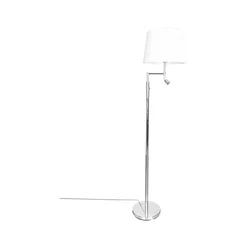ByRydens 1988780-5000-LED Stojeća lampa ORLANDO 1xE27/5W/230V+LED/3W bela/hrom