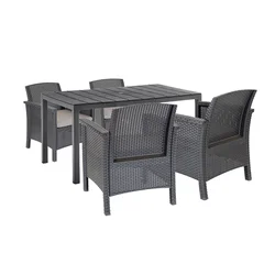 Set vrtnega pohištva Meda 4+1 grafit