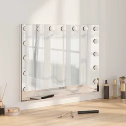 LED Ogledalo za Toaletni Stolić Bijela 58 x 10 x 47 cm