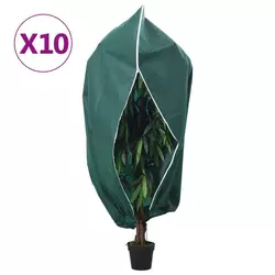 Navlake za biljke od flisa s patentom 10 kom 70 g/m2 1 x 1,55 m