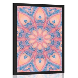 Plakat hipnotična Mandala - 60x90 silver