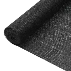 Mreža za privatnost crna 2 x 10 m HDPE 75 g/m2