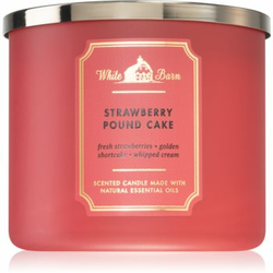 Bath & Body Works Strawberry Pound Cake mirisna svijeća III. 411 g