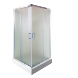 Linni Standard Tuš kabina, 90x90x190cm, Mat staklo 4mm, Srebrni ram