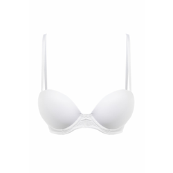 Trendyol White Thread Strap Extra Push-Up Tshirt Bra Knitted Bra