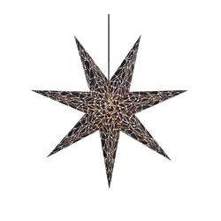 Markslöjd 704877 - Božićna dekoracija KARLA 1xE14/25W/230V crna 75 cm