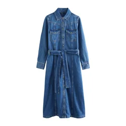 Next Dolga srajca moder denim