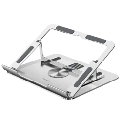 Jichuan Postolje za laptop sa podlogom za hlađenje, rotacija 360°, Srebrne boje