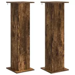 Stalak za biljke 2 pcs Dimljeni hrast 30,5 x 30 x 100,5 cm