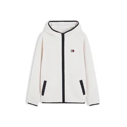 Tommy Jeans Jopa iz flisa kremna/črna