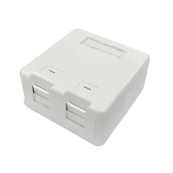 shumee Kotna montažna doza Lanview za 2 vtičnici RJ45, model 47240, LVN127767