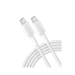 322 USB tip-C na USB tip-C kabl M/M 1.8m, 60W, pleteni, beli