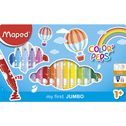 Maped flomasteri Color Max Peps Jumbo 1/18 M846221